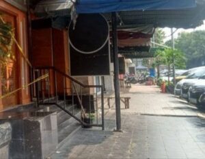 Kafe OC lokasi pengeroyokan personil TNI dan Polri pada Minggu 18 April 2021