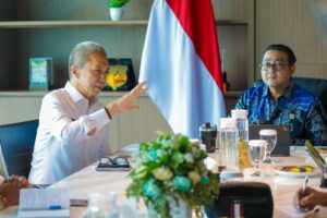 Walikota Bogor Dedie A Rachim bertemu dengan Menteri Ekonomi Kreatif Teuku Riefky Harsya