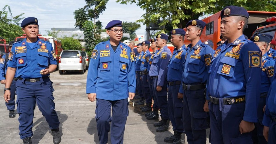 Sekda Ajat Apel Damkar (1)