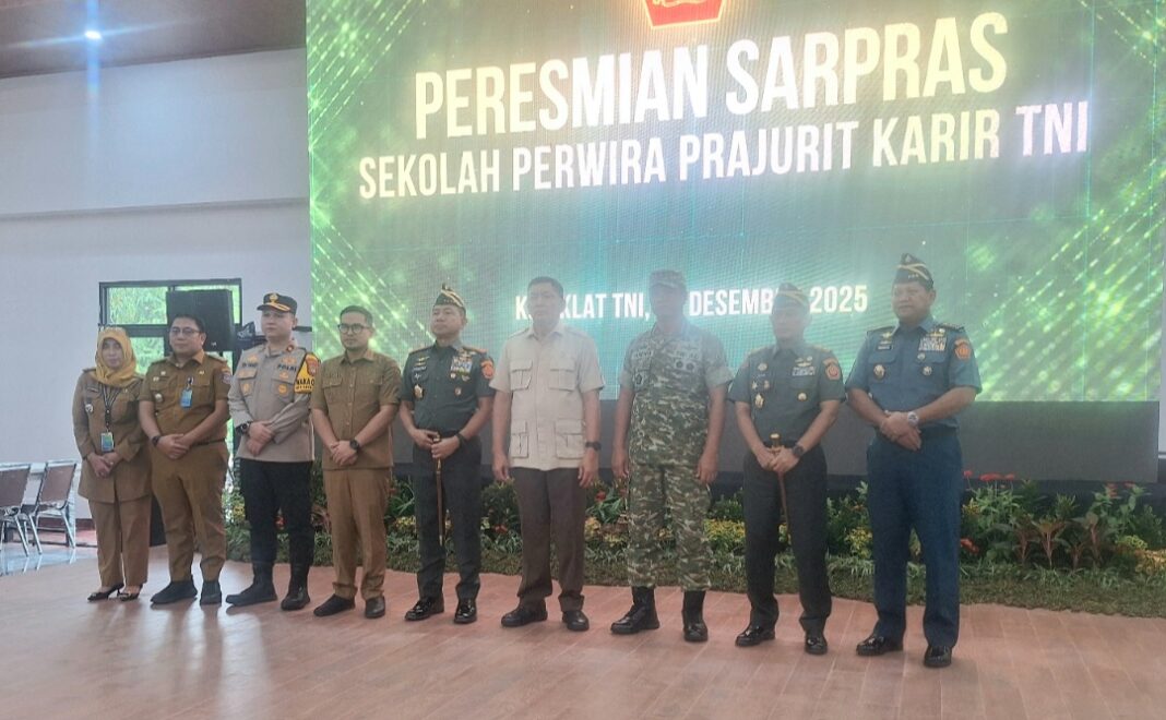 peresmian sarpras sekolah perwira prajurit karir tni peresmian sarpras sekolah perwira