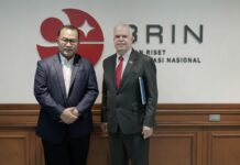 Pertemuan KUAI Peter Haymond dan Ketua BRIN Prof. Arif Satria