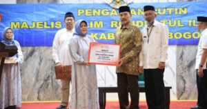 pengajian rutin Majelis Taklim Rukun Iman (MTRI) PWRI Kabupaten Bogor