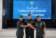 Kasrem 061 Dijabat Kolonel Agus, Dandim Kabupaten Bogor Diduduki Letkol Rizal
