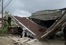 Mobil Carry Tabrak Rumah dan tempat usaha warga Bantar kuning , korban minta keadilan