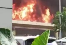 Kebakaran Terjadi di Mall Ciputra Cibubur, Damkar Bekasi Bergerak Cepat Padamkan Api