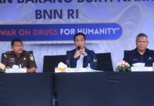 BNN Musnahkan Barang Bukti Narkotika 103 Kilogram dan 990 Mililiter MDMB- 4EN- Pinaca